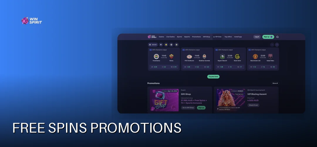 Winspirit promotional banner