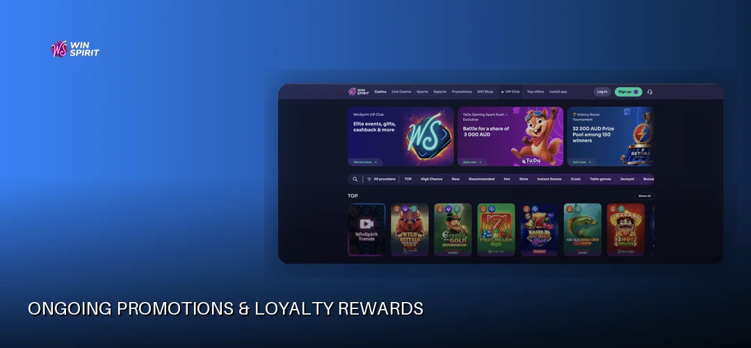 Winspirit promotional banner